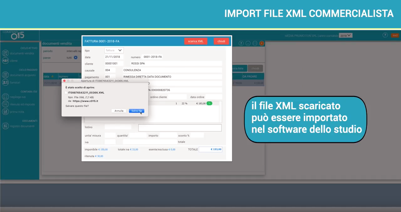 scambio dati commercialista xml